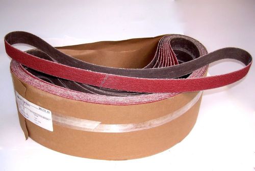 (10) 3M 1&#034; x 42&#034; Cloth Sanding Belts 36 grit type 9894E 51141-55038 YF-weight