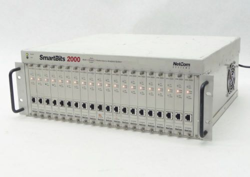 NETCOM SMARTBITS SMB-2000 PERFORMANCE ANALYSIS CHASSIS w/20*WN-3420 MODULE