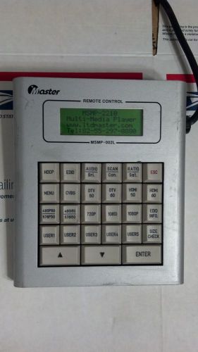 Master MSMP-002L Remote Control Inv#ANG100
