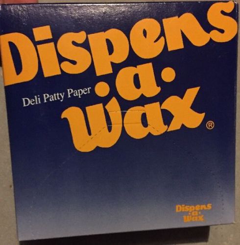 1000 waxed hamburger patty papers ground beef flat deli sheets new 5.5&#034; wax bulk for sale