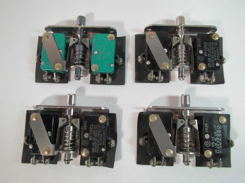 4 Micro Switch Assembly LOT Made USA MS16106-2 V3-1001