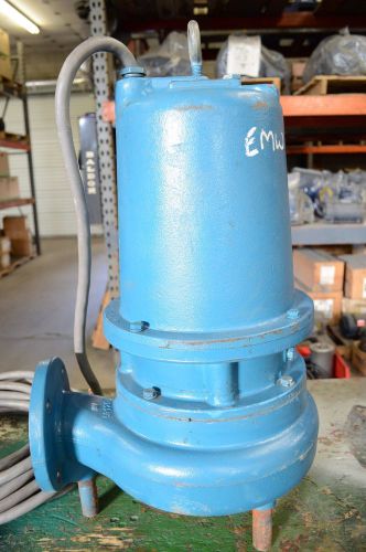 Goulds submersible sewage pump 3 hp 230v single phase ws3012d3 for sale