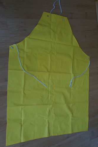 Industrial waterproof yellow pvc apron 34 x 45 in. restaurant butcher dishwasher for sale