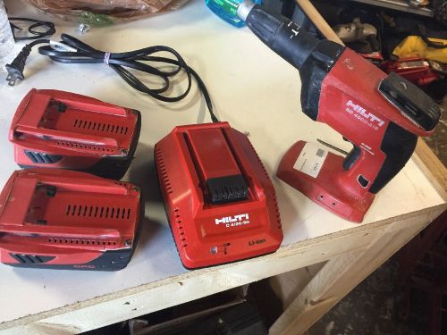 Hilti SD 4500-A18 21.6v 1/4&#034; Cordless Screwdriver w/ 2 Batteries &amp; Charger