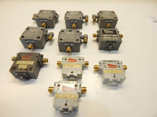 LARGE LOT OF MELABS ATTENUATORS MIXERS AND COUPLERS - SEE LIST - 10 PIECES