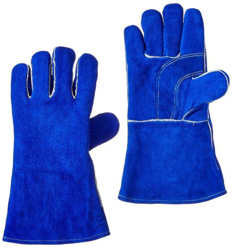 US Forge 400 Welding Gloves Lined Leather Blue 093425004005