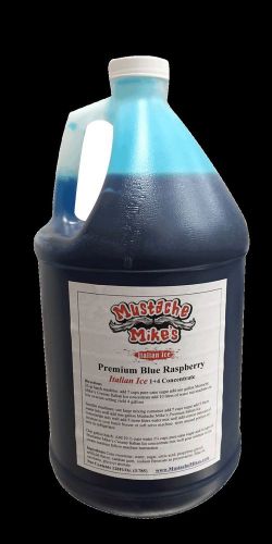 one gallon Mustache Mike&#039;s Bubble Gum Italian Ice Syrup Concentrate Base