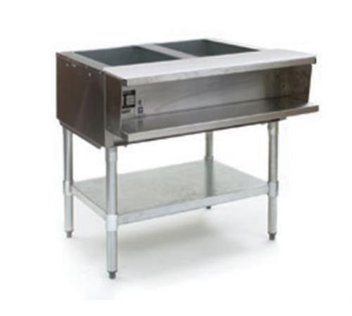 Eagle group 2-well electric steam table w/ s/s shelf &amp; legs - swt2 for sale