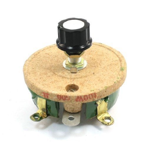 Uxcell wirewound ceramic potentiometer variable rheostat resistor 100w 500ohm for sale