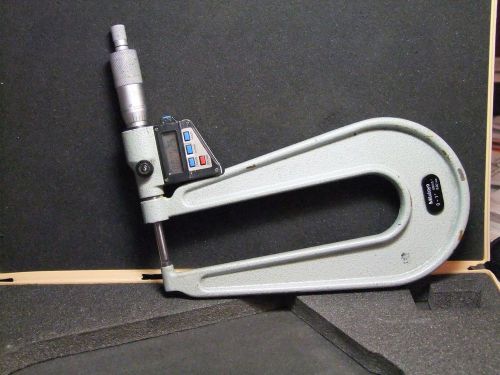 MITUTOYO MODEL 389-711-10, 6 INCH DEEP THROAT MICROMETER