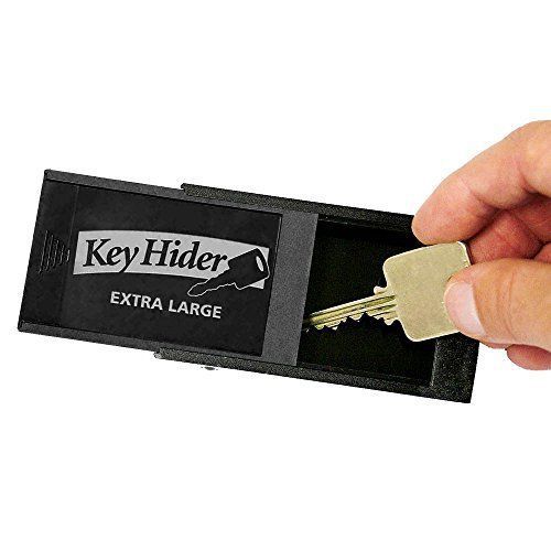 Magnetic key hider large conceal safe lock case hidden holder box store car home for sale