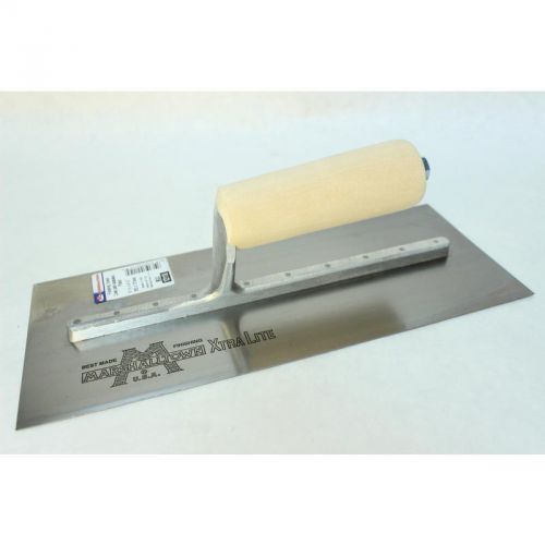 Premier Line Mx4 11-1/2&#034; By 4-3/4&#034; Finishing Trowel, Straight Wood Handle MX4