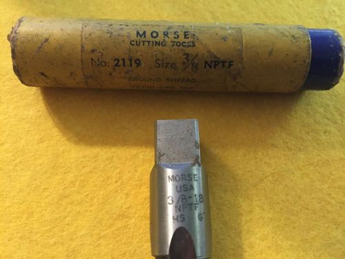 Morse 36125 / 2119 NPTF 3/8-18 HS G Tapered Pipe Thread Tap high speed steel