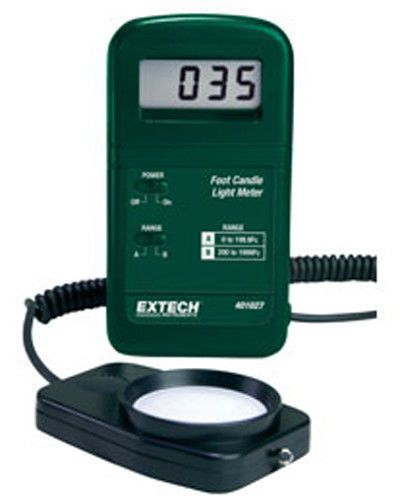 EXTECH 401027 Pocket-Size Foot Candle Light Meter Measures up to 2000Fc
