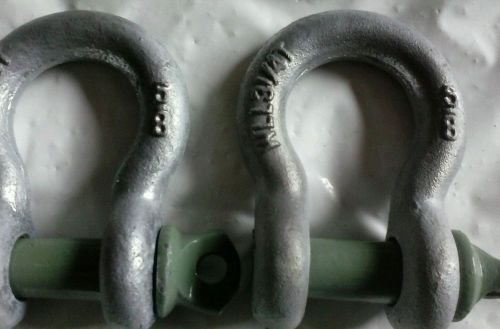 (2) USA 5/8 shackle clevis d-ring anchor utv rigging hoist wll 3 1/4t recover