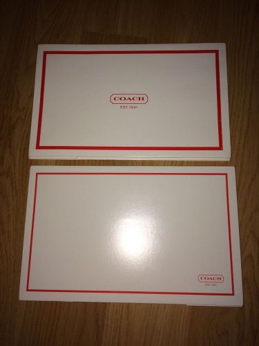 LOT OF 2 COACH WALLET SIZED GIFT BOXES 10&#034; X 6&#034; X 2.5&#034;
