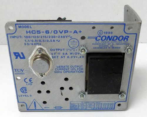CONDOR MODEL HC5-6/OVP-A+ OUTPUT 5V 6.0A WITH OVP POWER SUPPLY ASSEMBLY