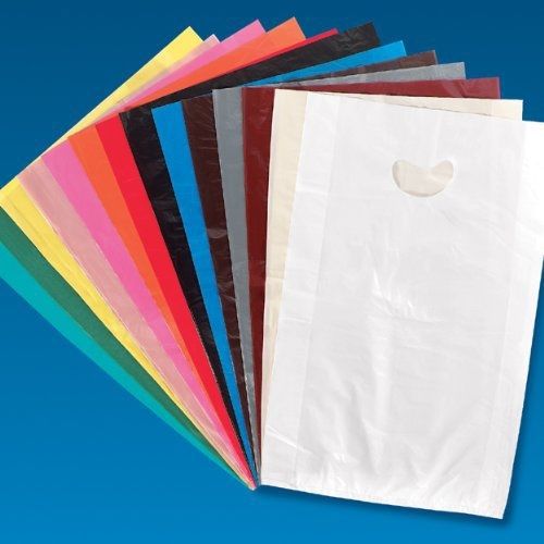 Elkay ch18tg 0.7 mil high density polyethylene merchandise bag with die cut for sale