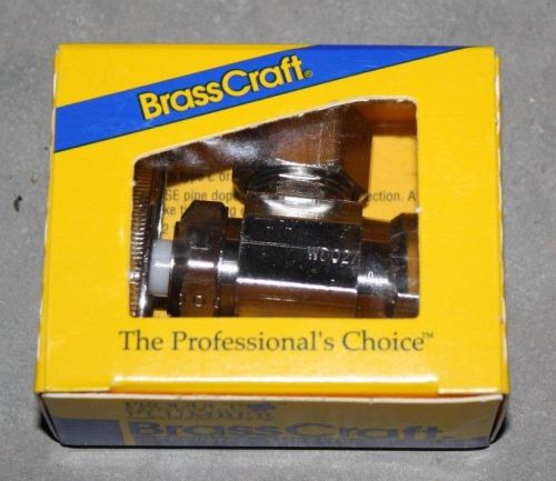 Brasscraft  or37 c1   1/2&#034; fip x 1/2&#034; com  angle stop ...chrome for sale