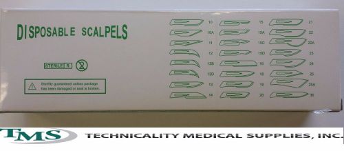 10 Disposable Scalpel #11, Sterile, Surgical Dental Veterinary Taxidermy Scalpel