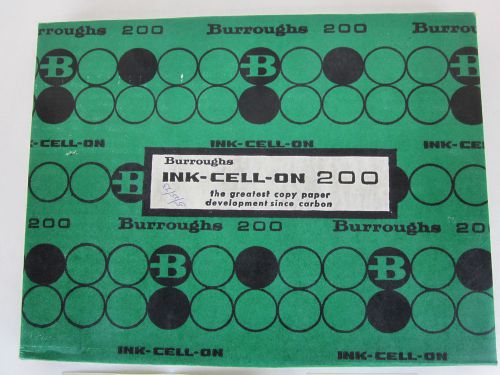 Vintage Carbon Paper Burroughs Ink-Cell-On 200 NOS office transfer copy letter