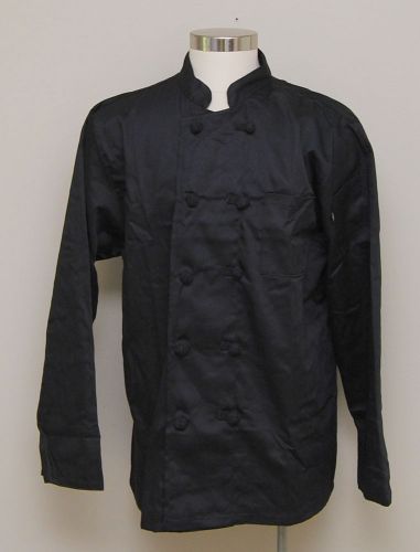 NWT Mens XL Dickies Black Chef Coat Francesco