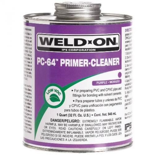 Weld-on purple primer pvc 1/4 pint ips corporation 10875 012181108758 for sale