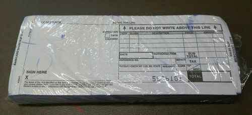 Bankcard Credit Card Sales Slip Imprint- 3-Part Carbonless, 100 Forms ships free