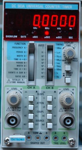Tektronix dc503a 2ch 125mhz 8-digit universal counter/timer, works great! for sale