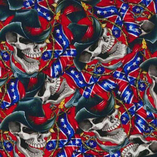 HYDROGRAPHIC WATER TRANSFER HYDRODIPPING FILM HYDRO DIP CONFEDERATE SKULLS