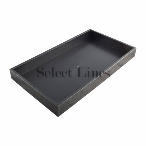 Black Stackable Standard Plastic Tray Display 1-1/2&#034; H