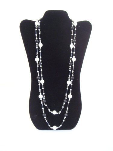 NEW Black Velvet Necklace Jewelry Display Easel 14&#034; H
