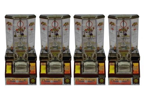 Basketball Coin Shooter Tabletop Candy Machine 4 PACK