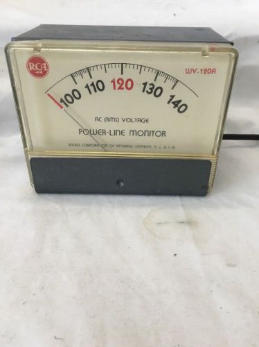 RCA POWER-LINE MONITOR WV-120A AC (RMS) VOLTAGE, MADE IN U.S.A. D5