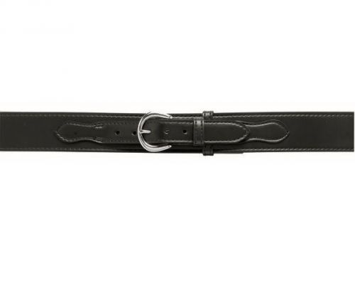 Safariland 146-34-2 black plain 2.25&#034; border patrol belt chrome buckle - size 34 for sale