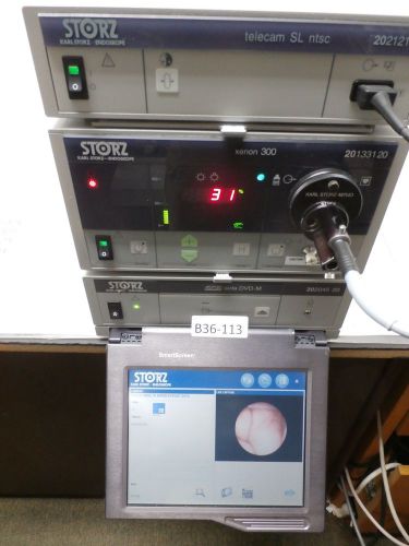 Storz Telecam 20262130 NTSC Camera Video Laryngoscope Set,20204520 aida DVD-M
