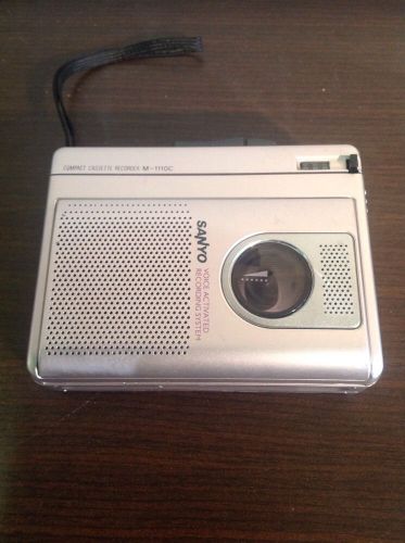 SANYO COMPACT CASSETTE RECORDER M-1110c tested!
