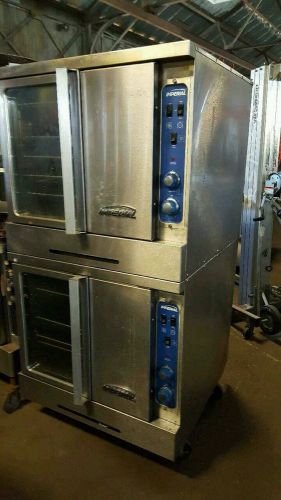 Imperial commercial convection oven double deck standard depth natural gas