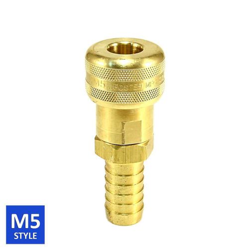 Foster 5 Series Brass Quick Coupler 1/2 Body 3/4 Hose Barb Air Water Fittings