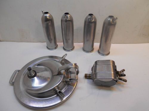 surge milker bucket lid air valve pulsator 4 large bore teat cups