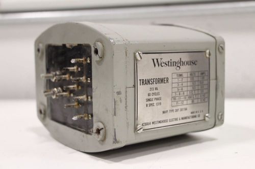 Westinghouse navy type cay 301164 single phase 213va transformer 42366a for sale