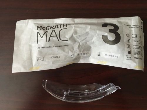 McGrath Video Laryngoscope Blades MAC 3 / #350-004-000 Quantity 10