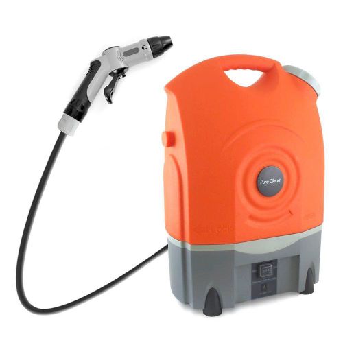 Portable pressure washer tank w hose &amp; nozzle. gun bucket clean wash travel up for sale