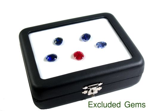 Top glass display box 9x11 cm. gem diamond jewelry coin holder keeper show case for sale
