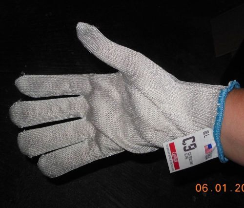 C9 cut resistant glove 10 Gauge Gray ANSI Cut Level 5 Protective Gloves LARGE