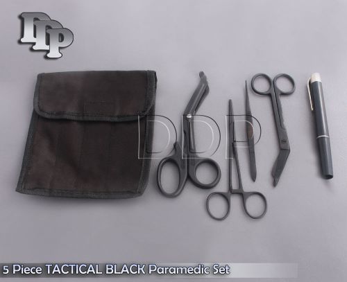Shears; EMT/Scissors combo pack w/holster Tactical Black scissors forceps light