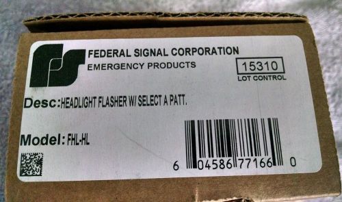 Federal Signal FHL-HL Headlight Flasher- New!!