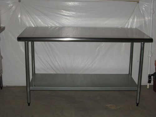30&#034; x 60&#034; Stainless Steel Prep Table with Undershelf