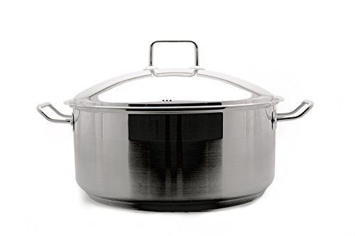 Maxcook 24 quantity quart high quality 18/10 stainless steel jumbo low pot rim for sale