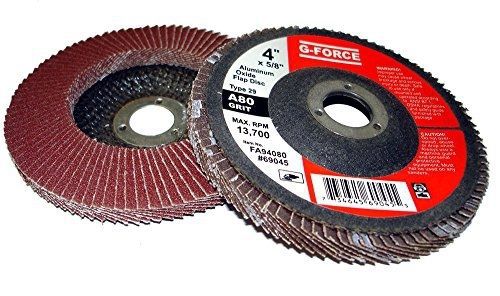 Griton fa94080 industrial type 29 abrasive flap disc, 4&#034; diameter, 5/8&#034; arbor, for sale